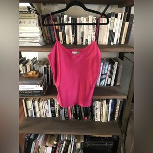 Like New Adjustable Club Monaco Rose Pink Kora Silky Camisole M Dry Cleaned